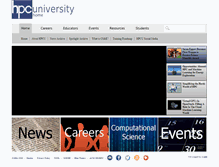 Tablet Screenshot of hpcuniversity.org